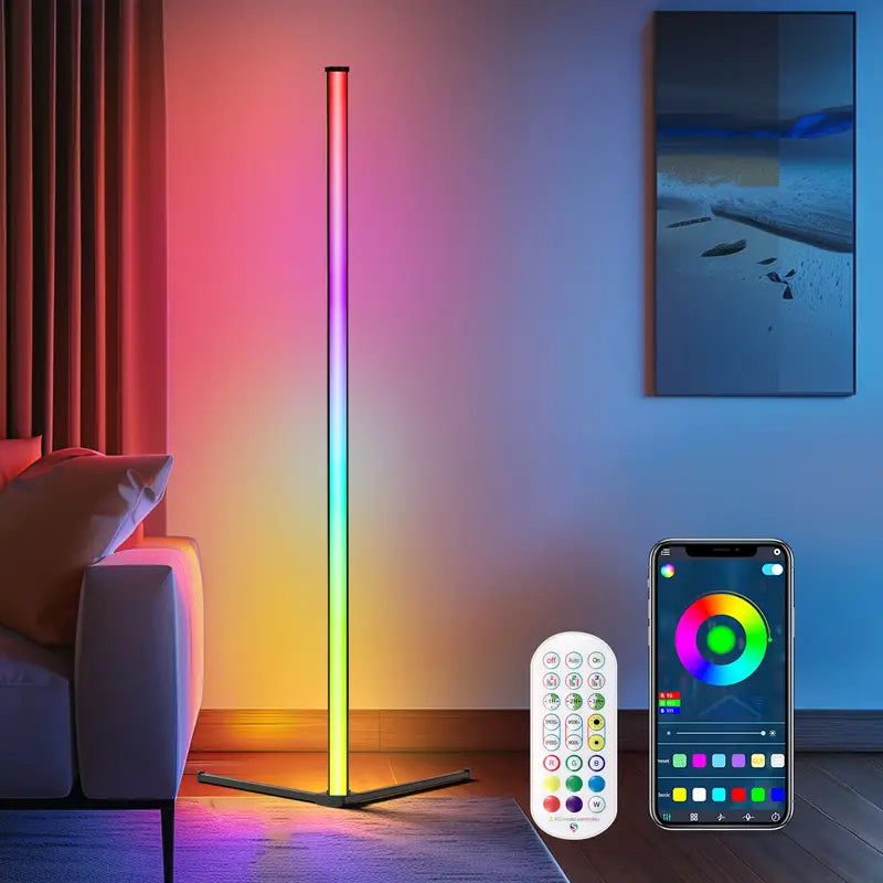 2 set Floor Lamp, Smart RGB LED Corner Lamp with App and Remote Control