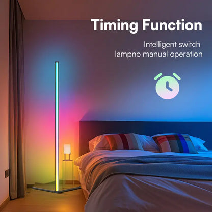 2 set Floor Lamp, Smart RGB LED Corner Lamp with App and Remote Control