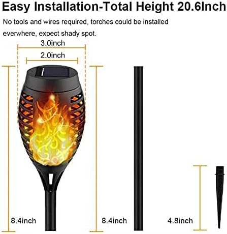 Solar Torch Outdoor lights, 8Pack