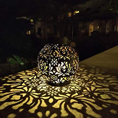 Outdoor Solar Hanging Lantern Decorative  Lights for Garden patio, courtyard 2Pack