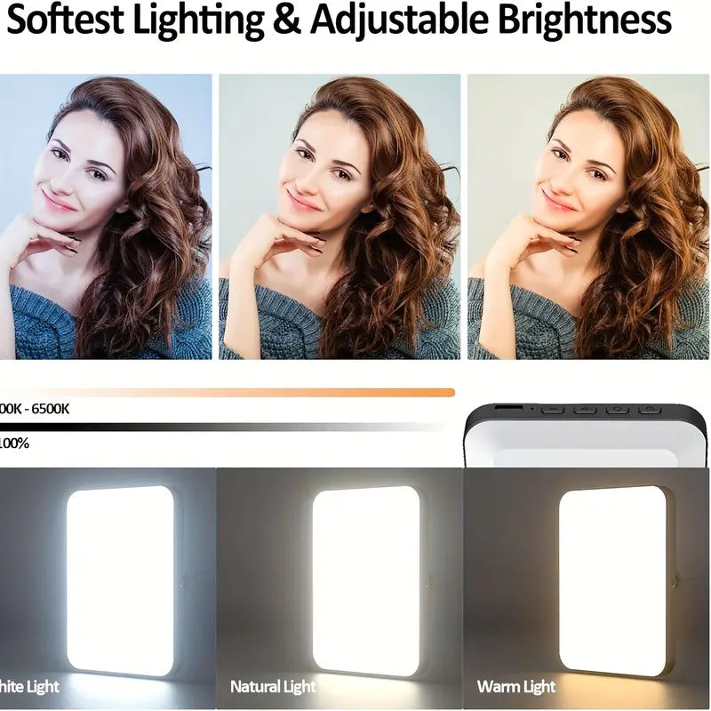 Rechargeable Selfie Light & Phone Light Clip for - Phone LED Light with Adjustable Brightness