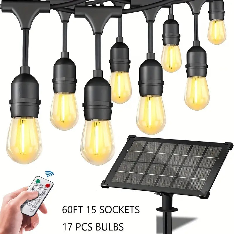 Solar Outdoor String Lights 25ft,60ft & 100ft