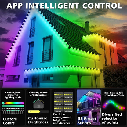 Smart Permanent Outdoor Lights with app