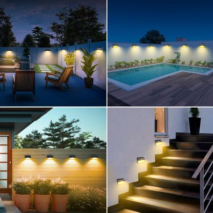 Solar Motion Sensor Outdoor Lights. Warm white