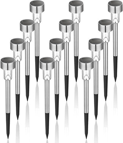 10 Pack, Stainless Steel LED for Garden Lights Patio, Lawn, Yard and Landscape,