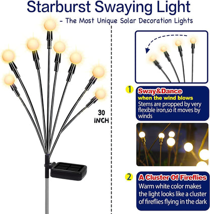 Solar Swaying Light, Sway by Wind, Solar Outdoor Lights,