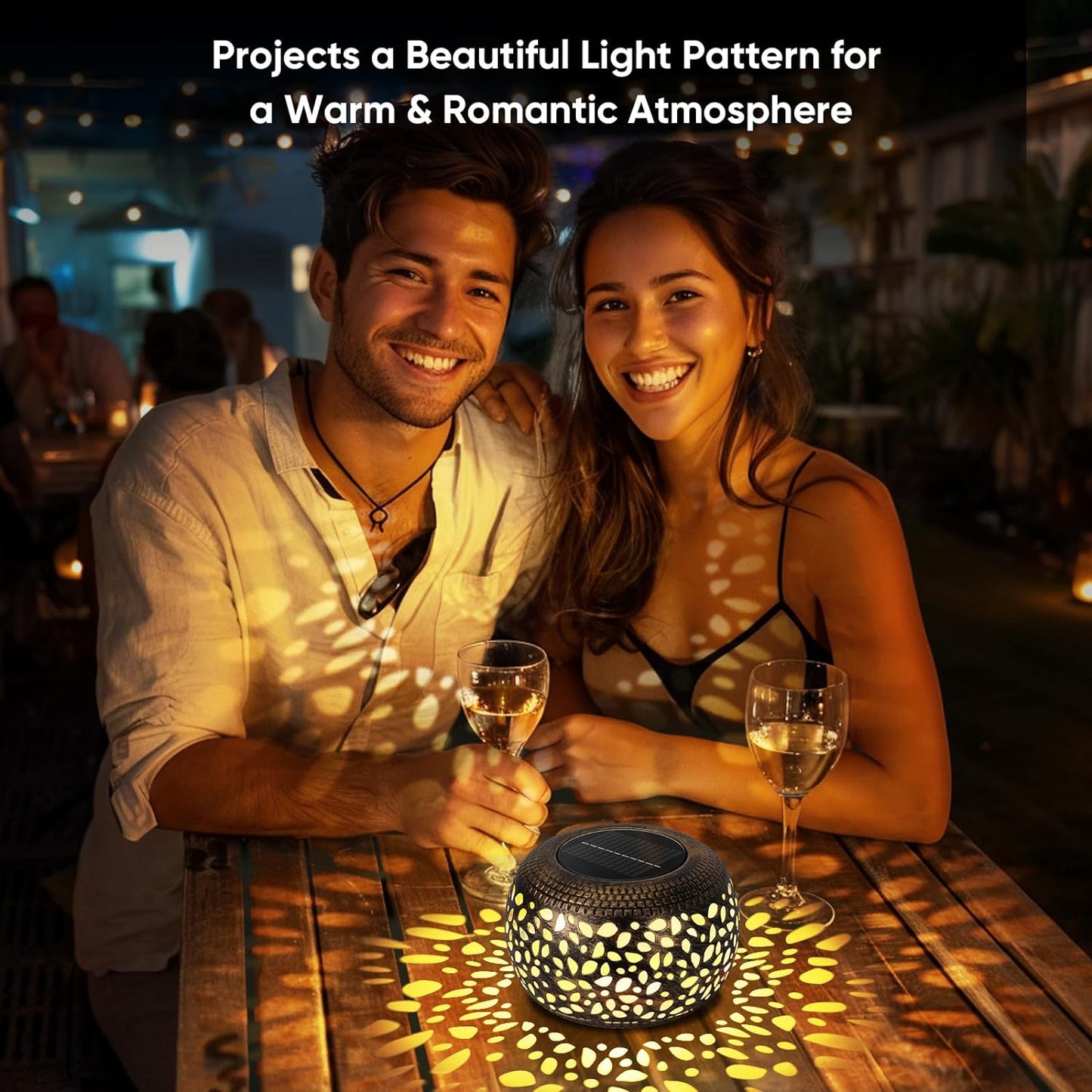 Solar Lantern Outdoor Patio Decor 2 Pack