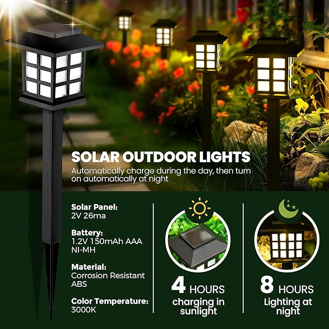 LED Solar Outdoor Lights Waterproof, for Your Garden,