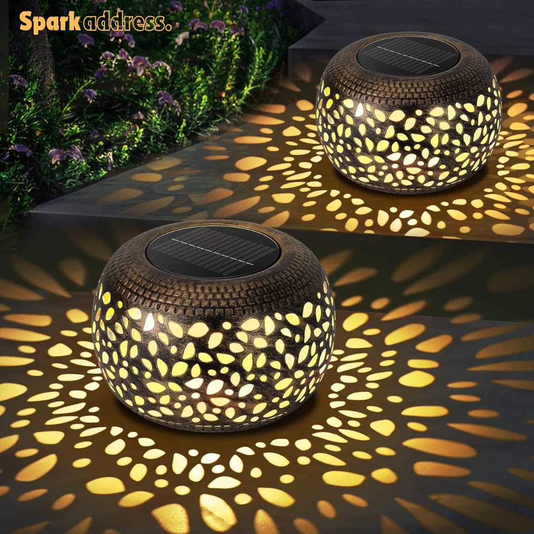 Solar Lantern Outdoor Patio Decor 2 Pack