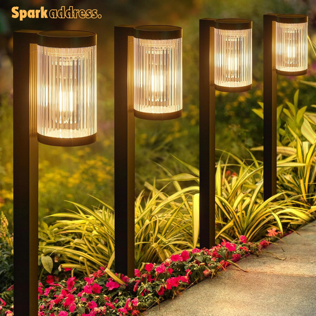 Solar Pathway Lights Outdoor, 6 Pack