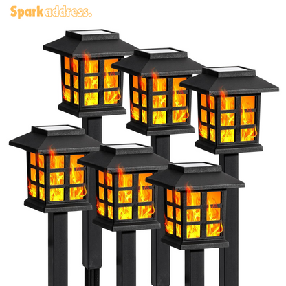 Solar Lights Flickering Flame 8 pack for Christmas, Garden, Landscape, Path, Yard, Patio