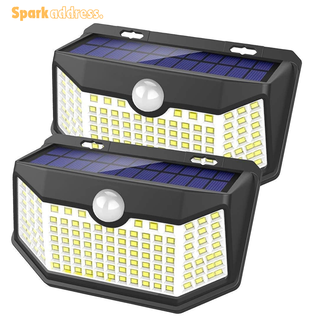 Motion sensor Solar  Outdoor  Lights 120 LED with Lights Reflector