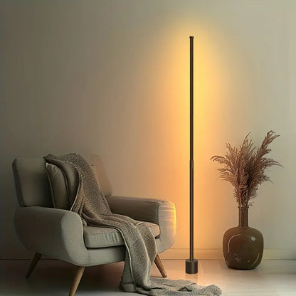 Modern Minimalist LED Corner Floor Lamp - USB Powered with Metal Stand